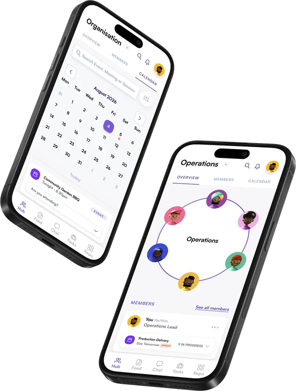 Autono shown on two phones